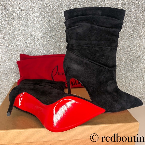 👠SOLD Christian Louboutin Ishtar 100mm suede boot - Picture 8 of 8